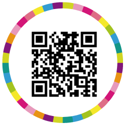 генератор на qr код Цветни рамки 6