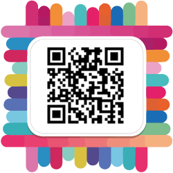 qr kodo generatorius Spalvoti rėmeliai