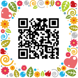 مولد كود qr إطارات ملونة